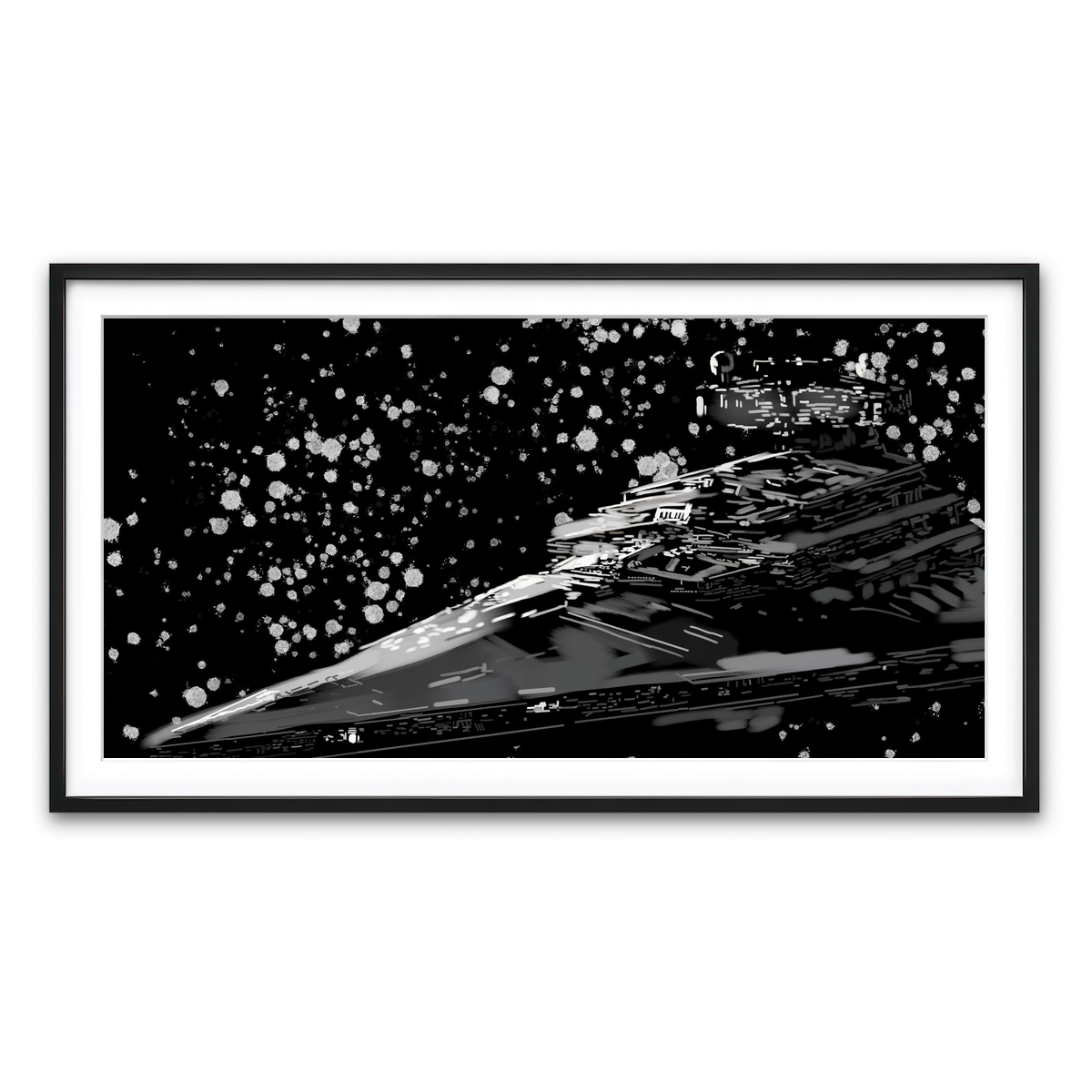 Framed Print 2x1 Black