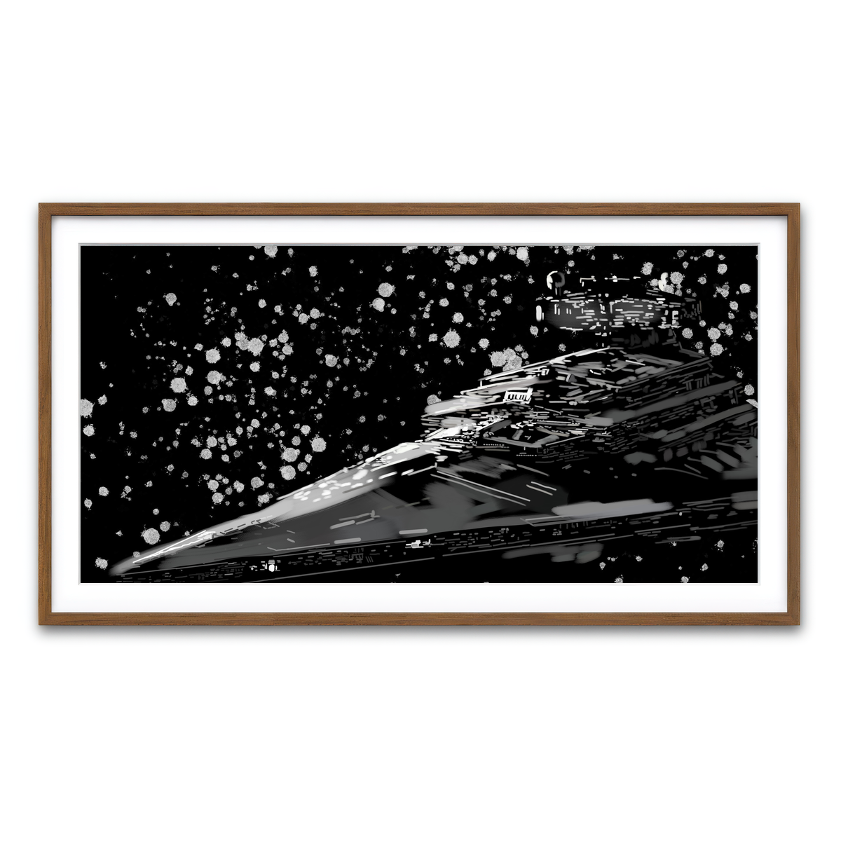 Framed Print 2x1 Walnut