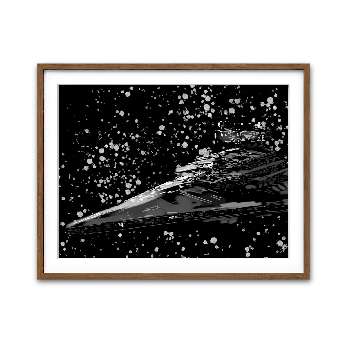 Framed Print 4x3 Walnut