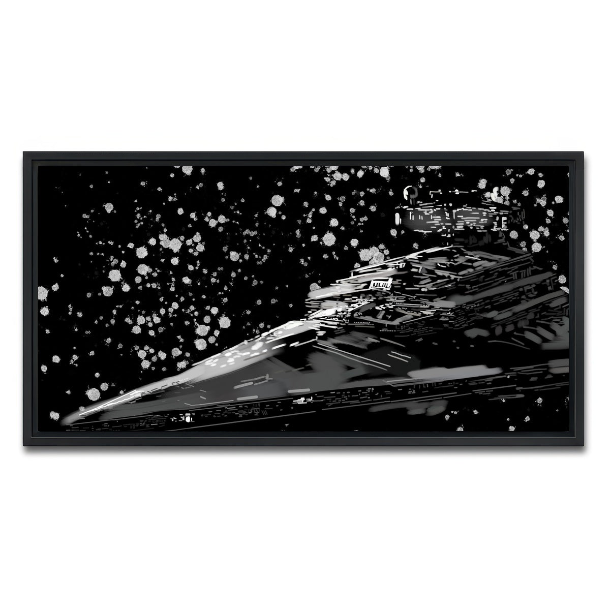 AUTO-MOCKUP WHITE | Star Destroyer | 1 Piece | Black Framed Canvas | group=2x1
