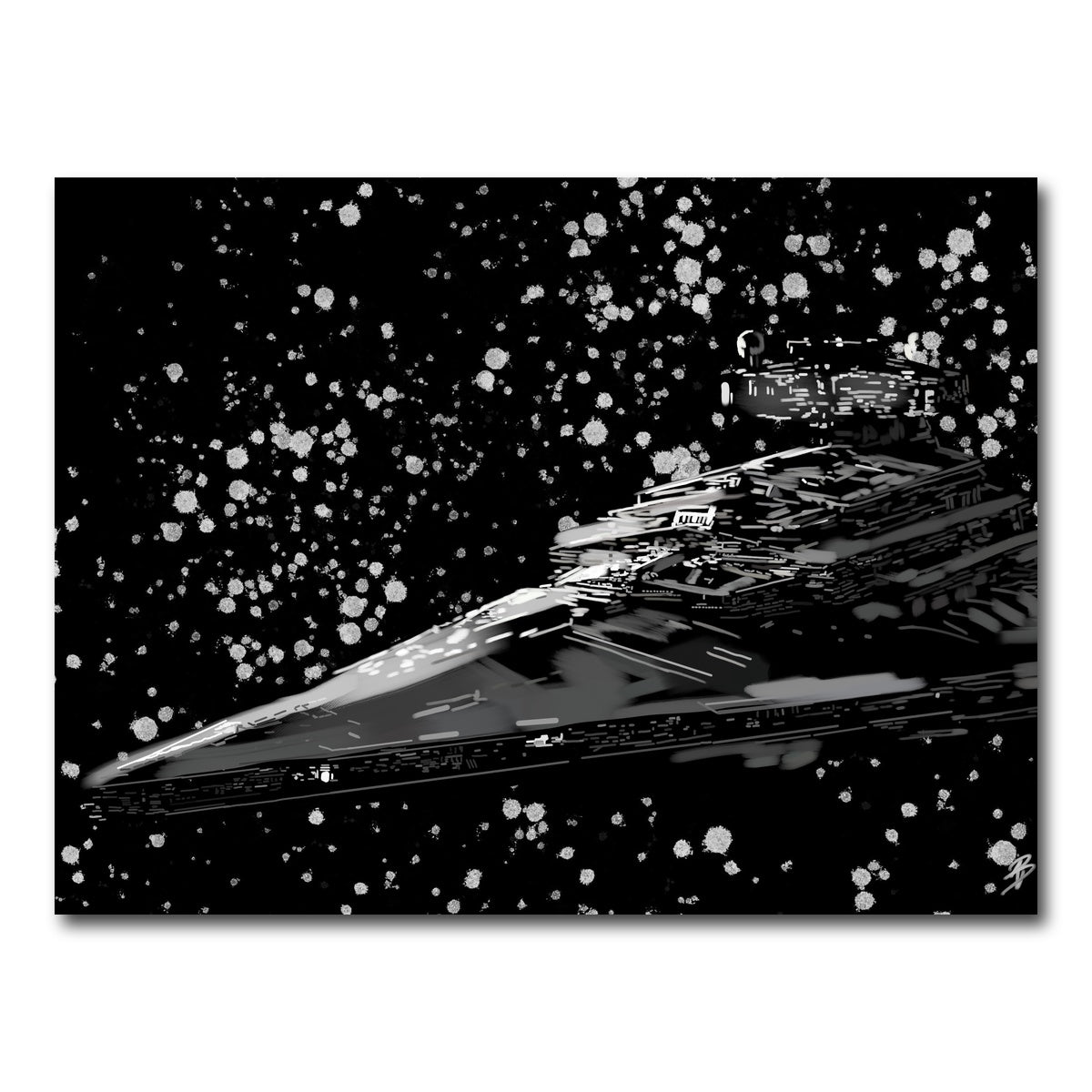 AUTO-MOCKUP WHITE | Star Destroyer | 1 Piece | Gallery Wrap Canvas | group=4x3