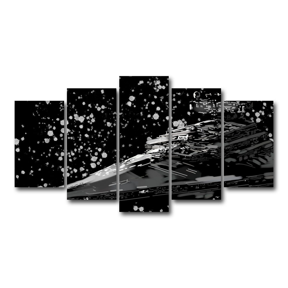 AUTO-MOCKUP WHITE | Star Destroyer | 5 Piece | Gallery Wrap Canvas | group=5_normal