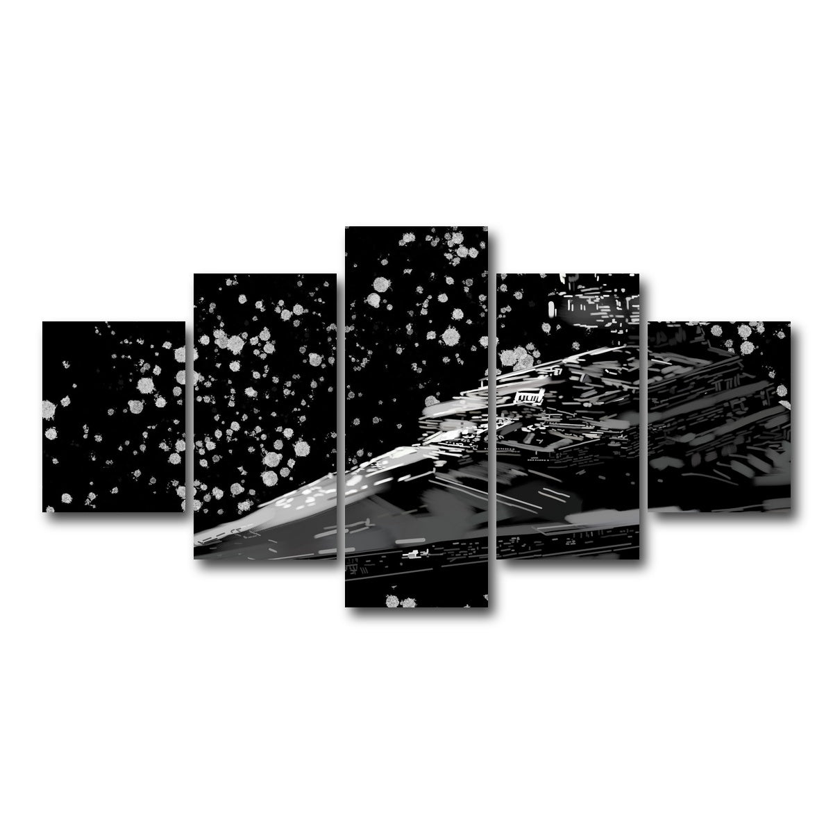 AUTO-MOCKUP WHITE | Star Destroyer | 5 Piece | Gallery Wrap Canvas | group=5_short