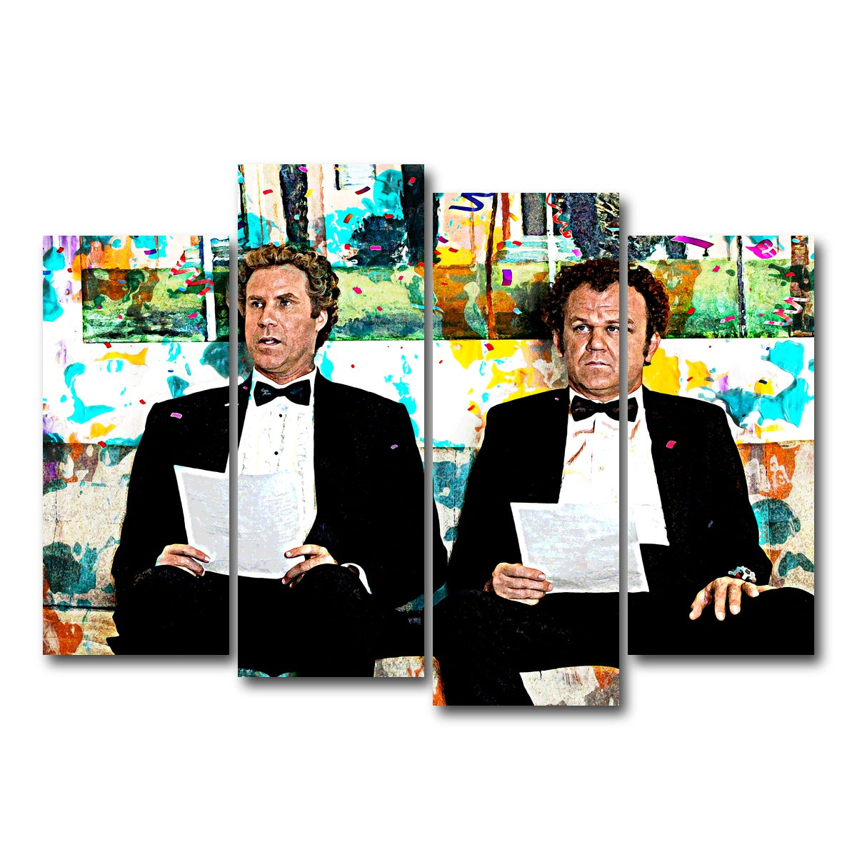 AUTO-MOCKUP WHITE | Step Brothers | 4 Piece | Gallery Wrapped | group=4_normal