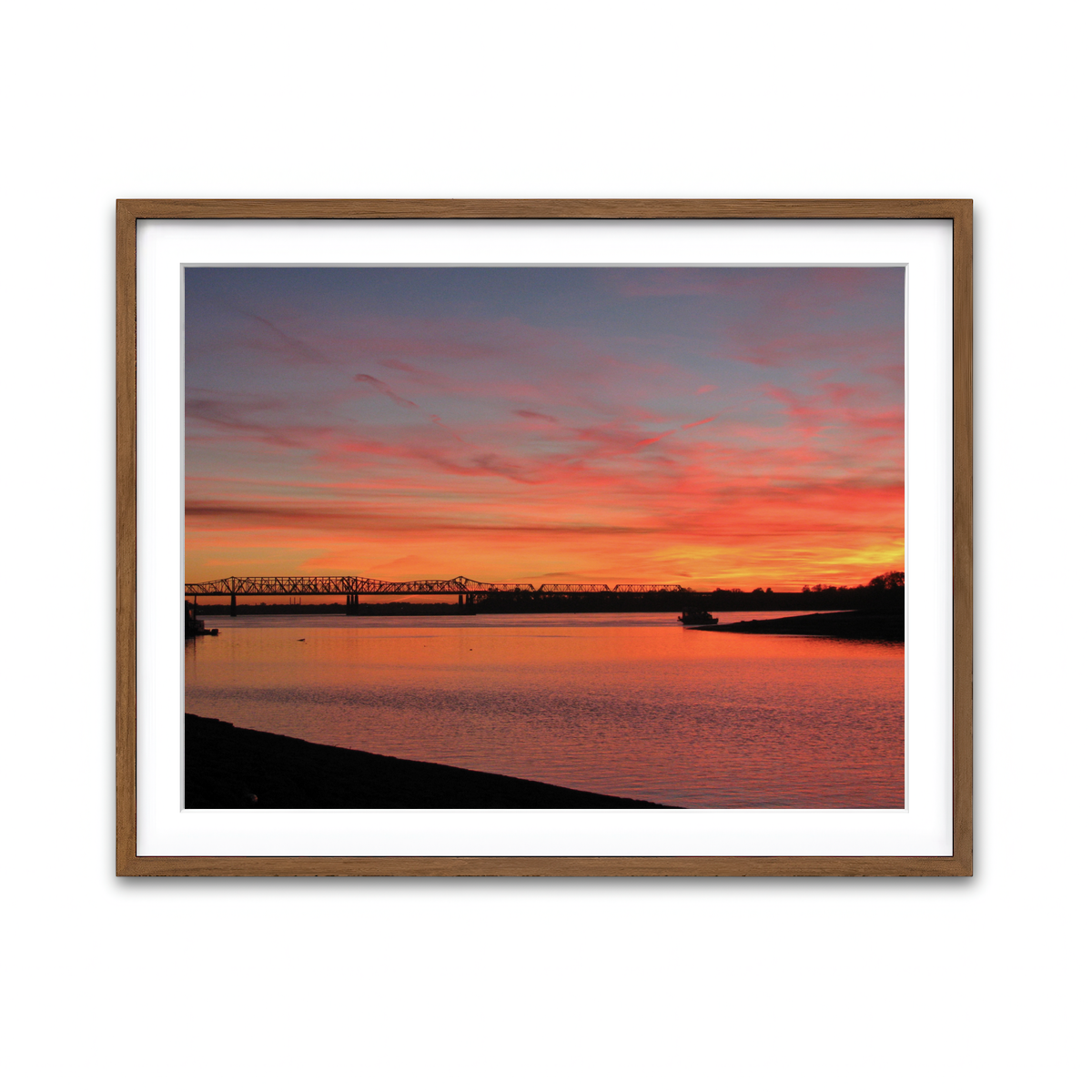 Framed Print 4x3 Walnut