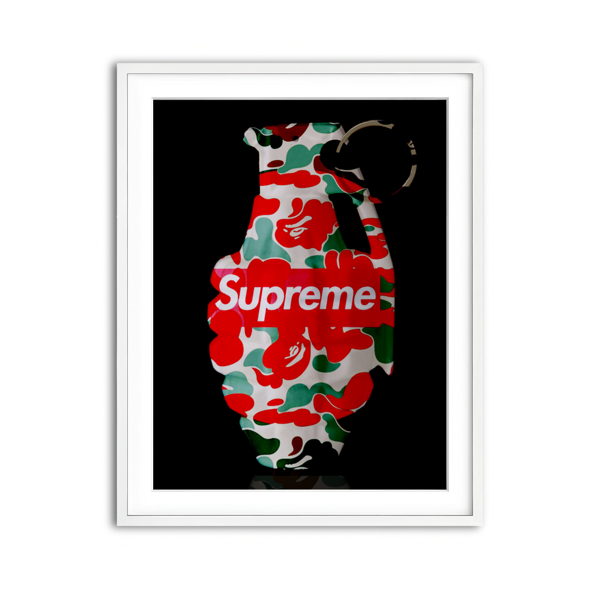 Framed Print 3x4 White