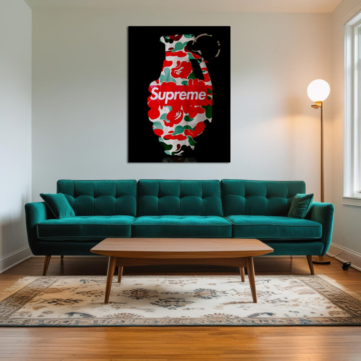 AUTO-MOCKUP ROOM | Supreme Camo LV Grenade