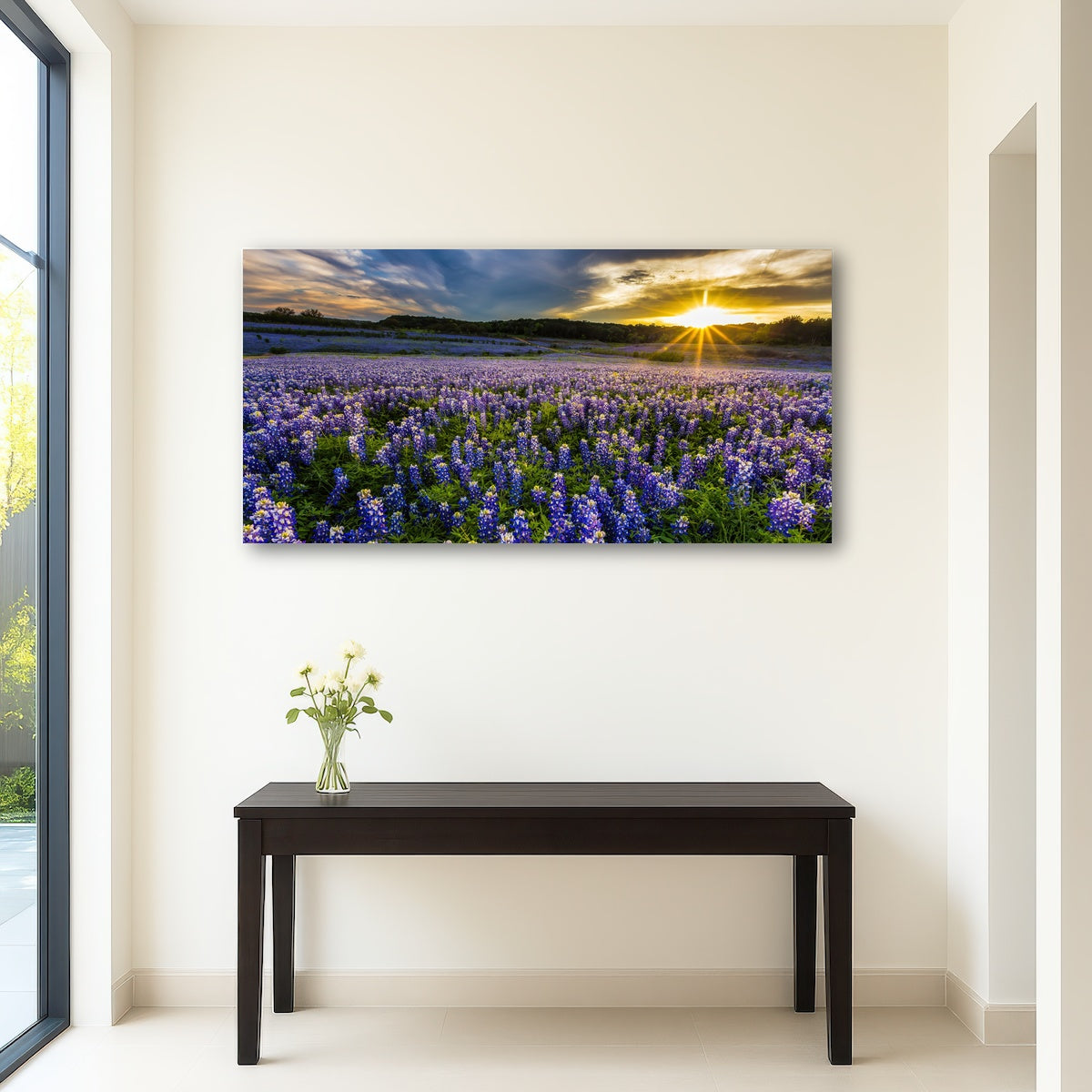 AUTO-MOCKUP ROOM | Texas bluebonnet field Muleshoe Bend