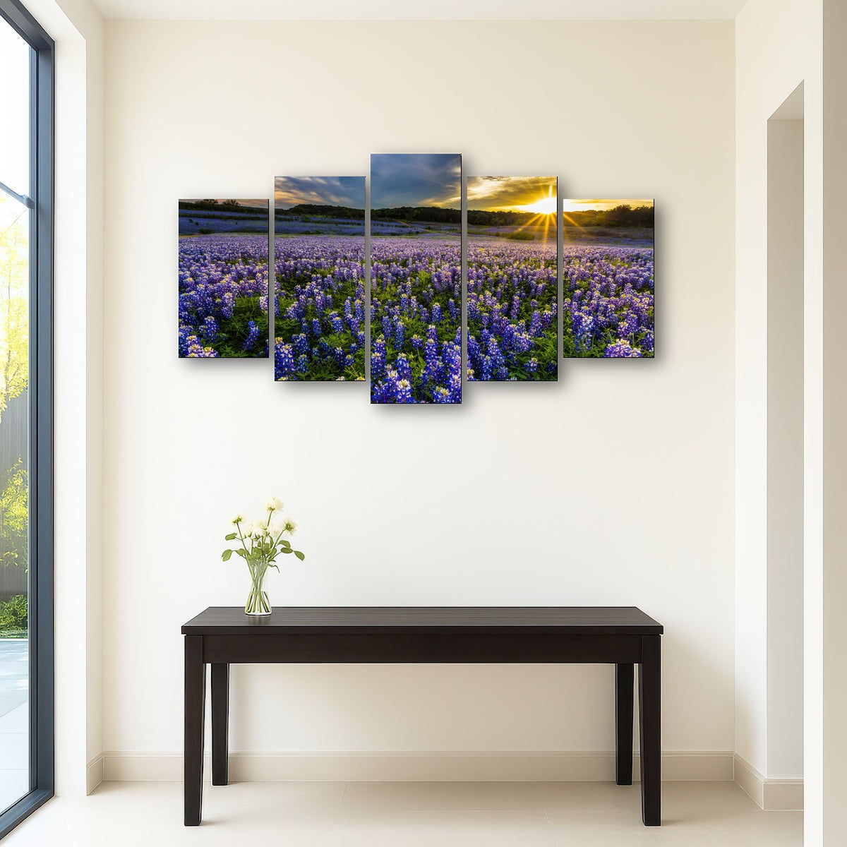 AUTO-MOCKUP ROOM | Texas bluebonnet field Muleshoe Bend