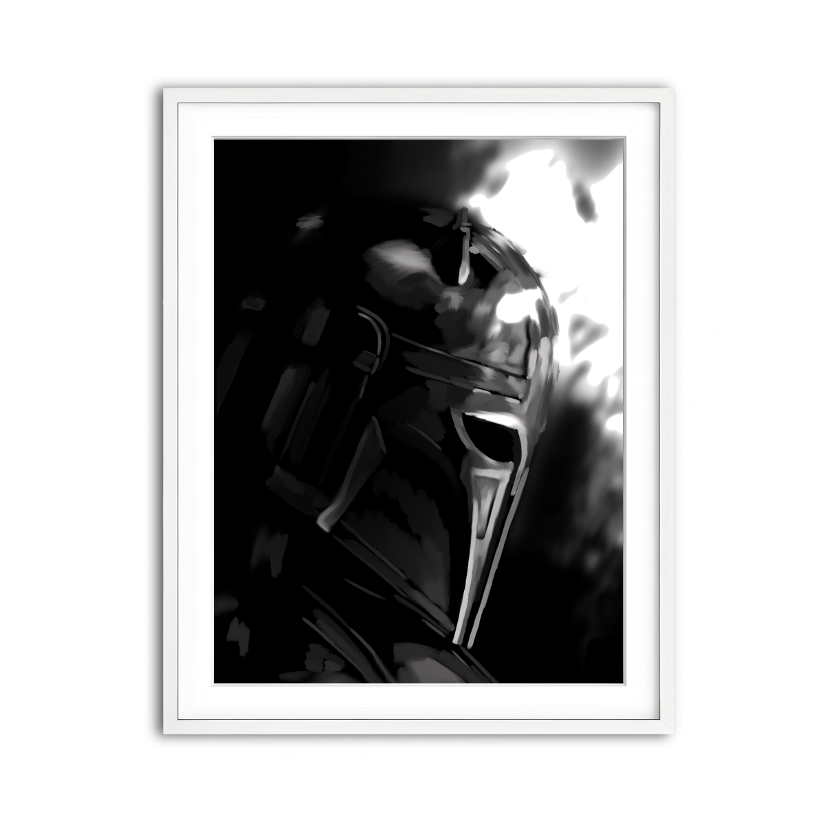 Framed Print 3x4 White