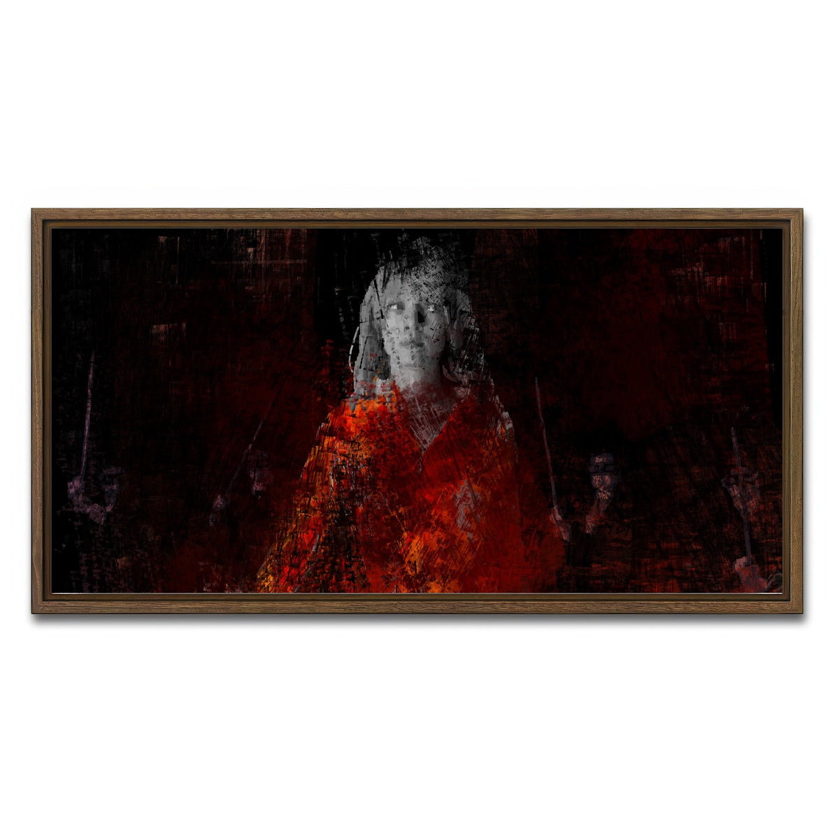 AUTO-MOCKUP WHITE | The Bride Vs Yakuza | 1 Piece | Walnut Framed Canvas | group=2x1