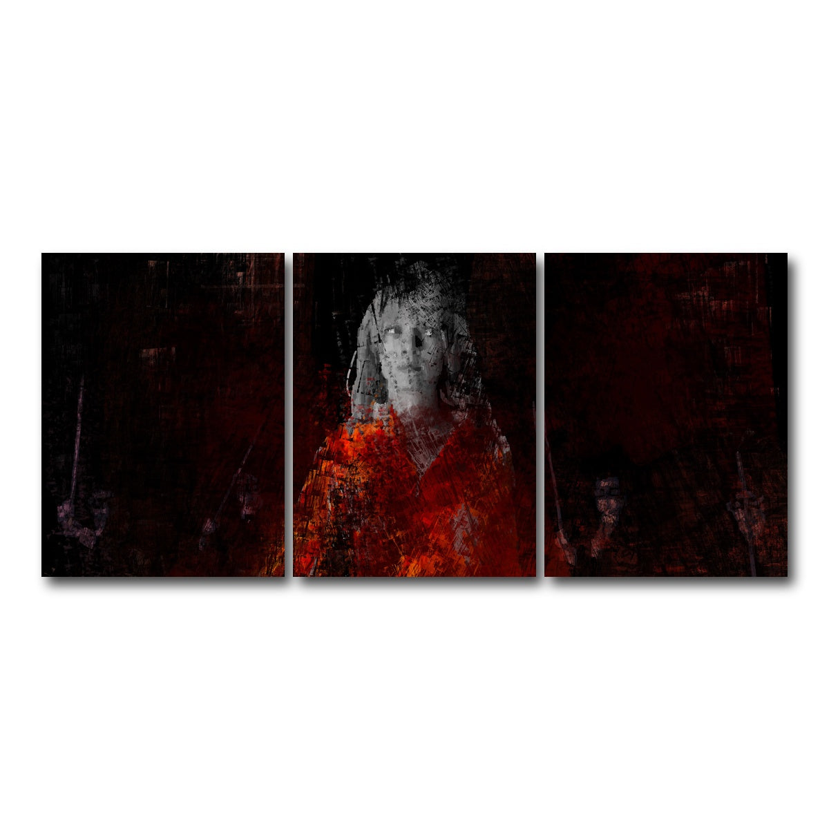 AUTO-MOCKUP WHITE | The Bride Vs Yakuza | 3 Piece | Gallery Wrap Canvas | group=18x24