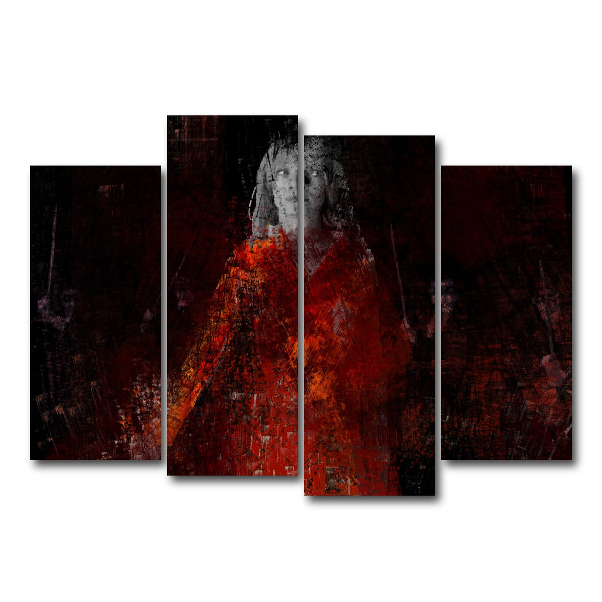AUTO-MOCKUP WHITE | The Bride Vs Yakuza | 4 Piece | Gallery Wrap Canvas | group=4_normal