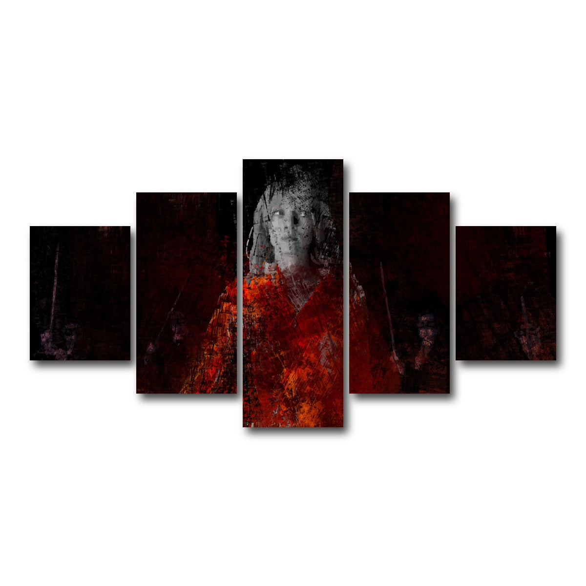 AUTO-MOCKUP WHITE | The Bride Vs Yakuza | 5 Piece | Gallery Wrap Canvas | group=5_short