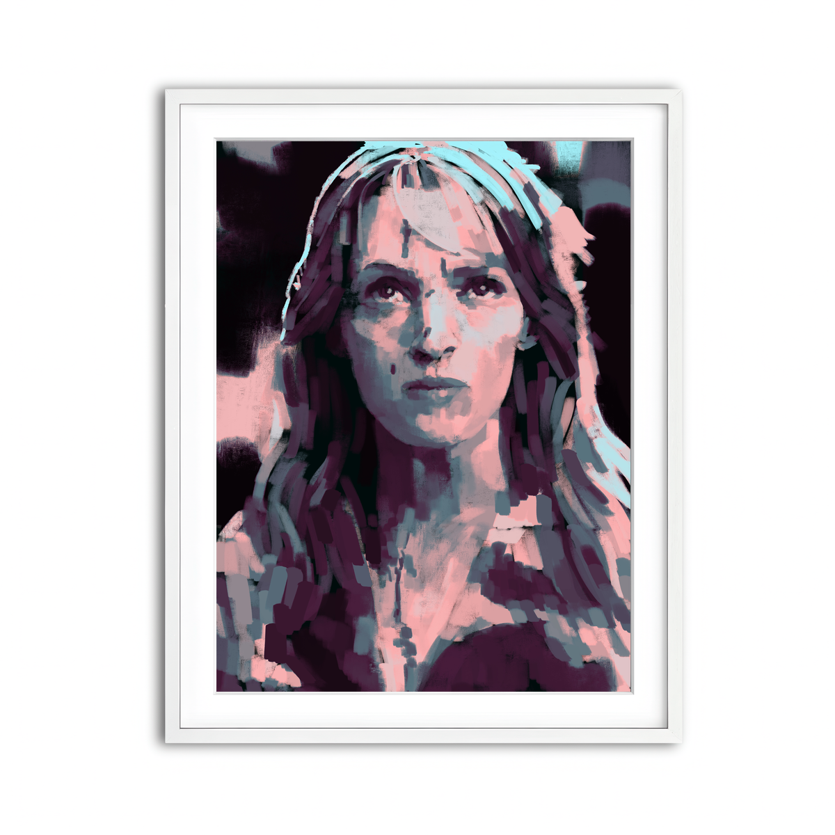 Framed Print 3x4 White