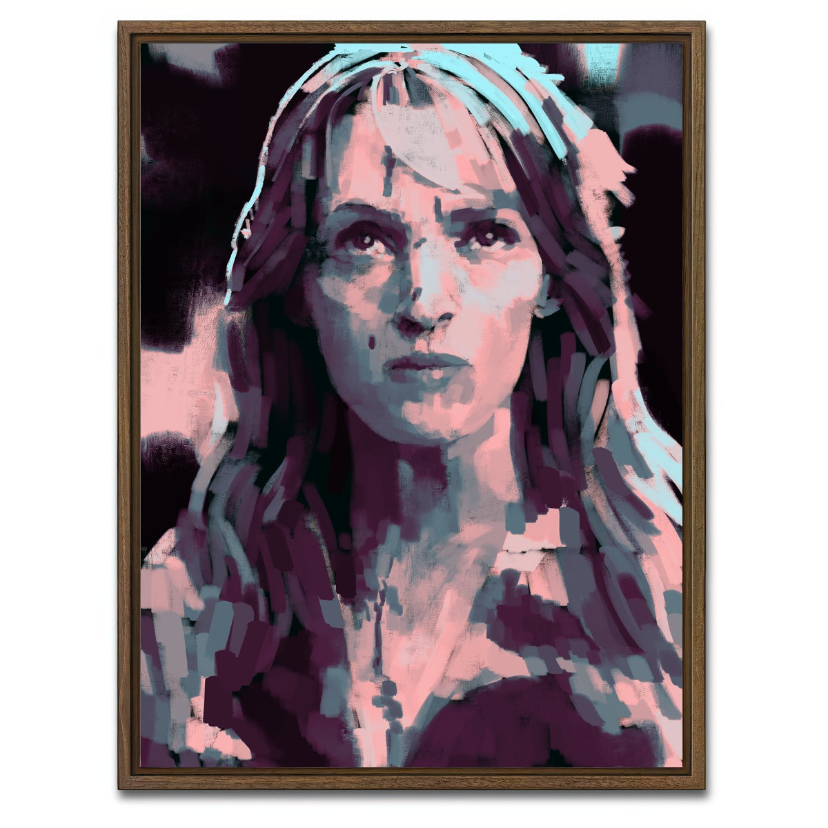 AUTO-MOCKUP WHITE | The Bride | 1 Piece | Walnut Framed Canvas | group=3x4