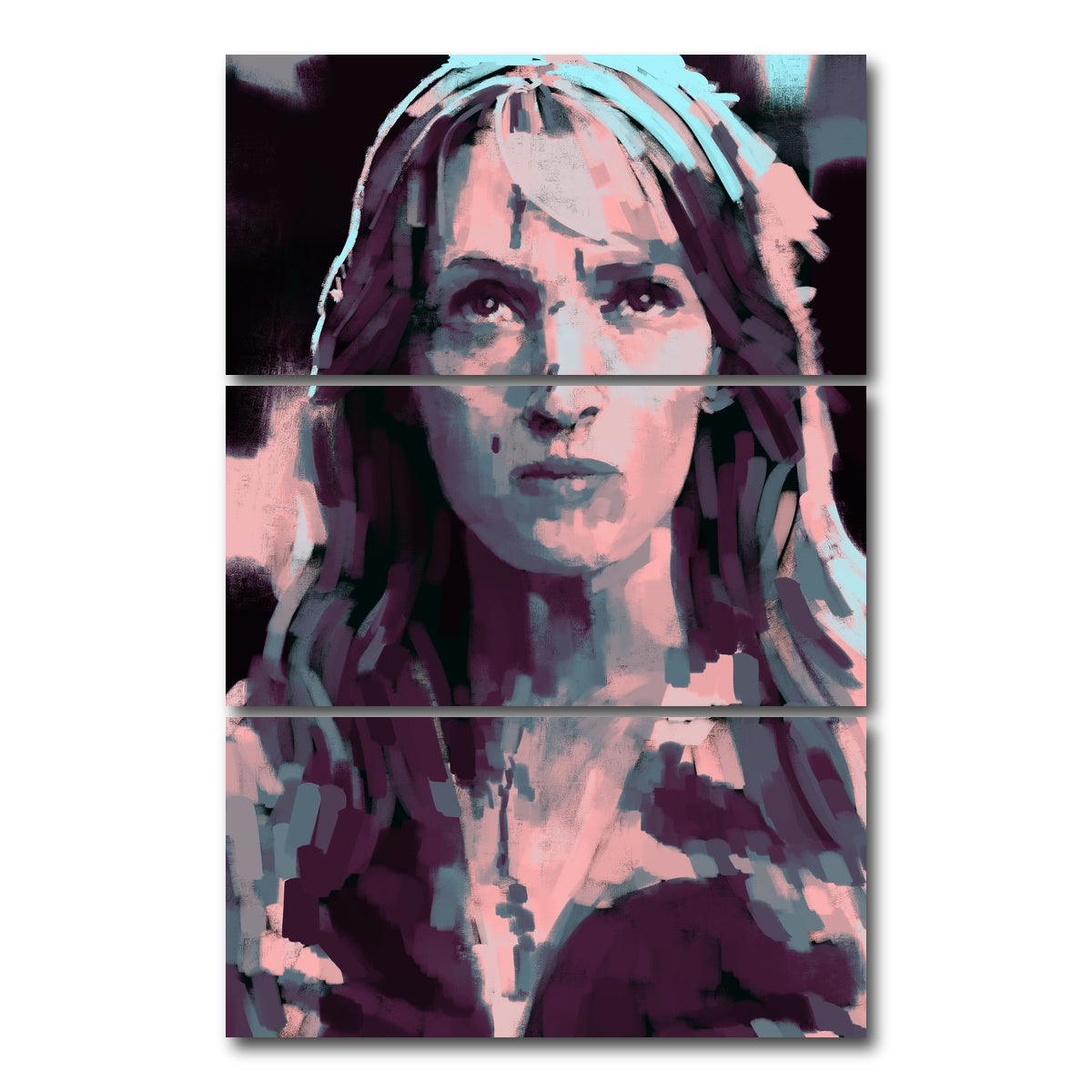 AUTO-MOCKUP WHITE | The Bride | 3 Piece | Gallery Wrap Canvas | group=12x24_stacked