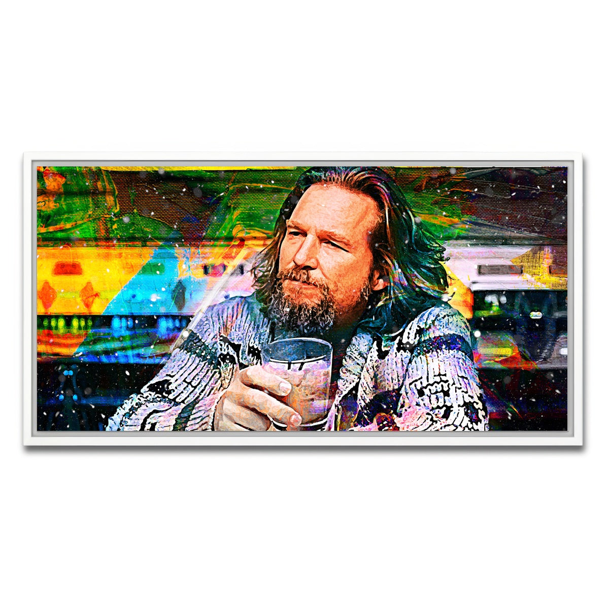 AUTO-MOCKUP WHITE | The Dude Contemporary | 1 Piece | White Framed Canvas | group=2x1