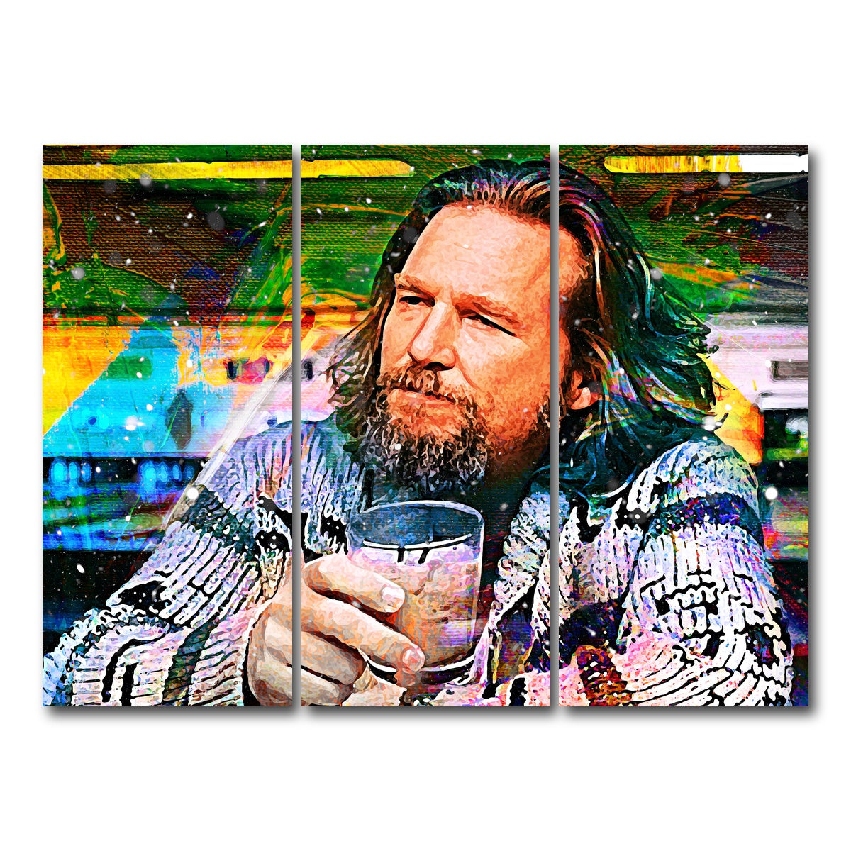 AUTO-MOCKUP WHITE | The Dude Contemporary | 3 Piece | Gallery Wrap Canvas | group=8x18