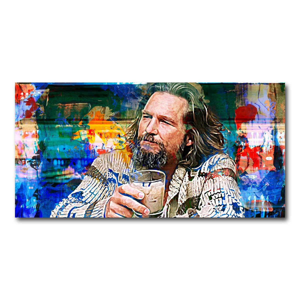 AUTO-MOCKUP WHITE | The Dude Vintage Blue | 1 Piece | Gallery Wrap Canvas | group=2x1