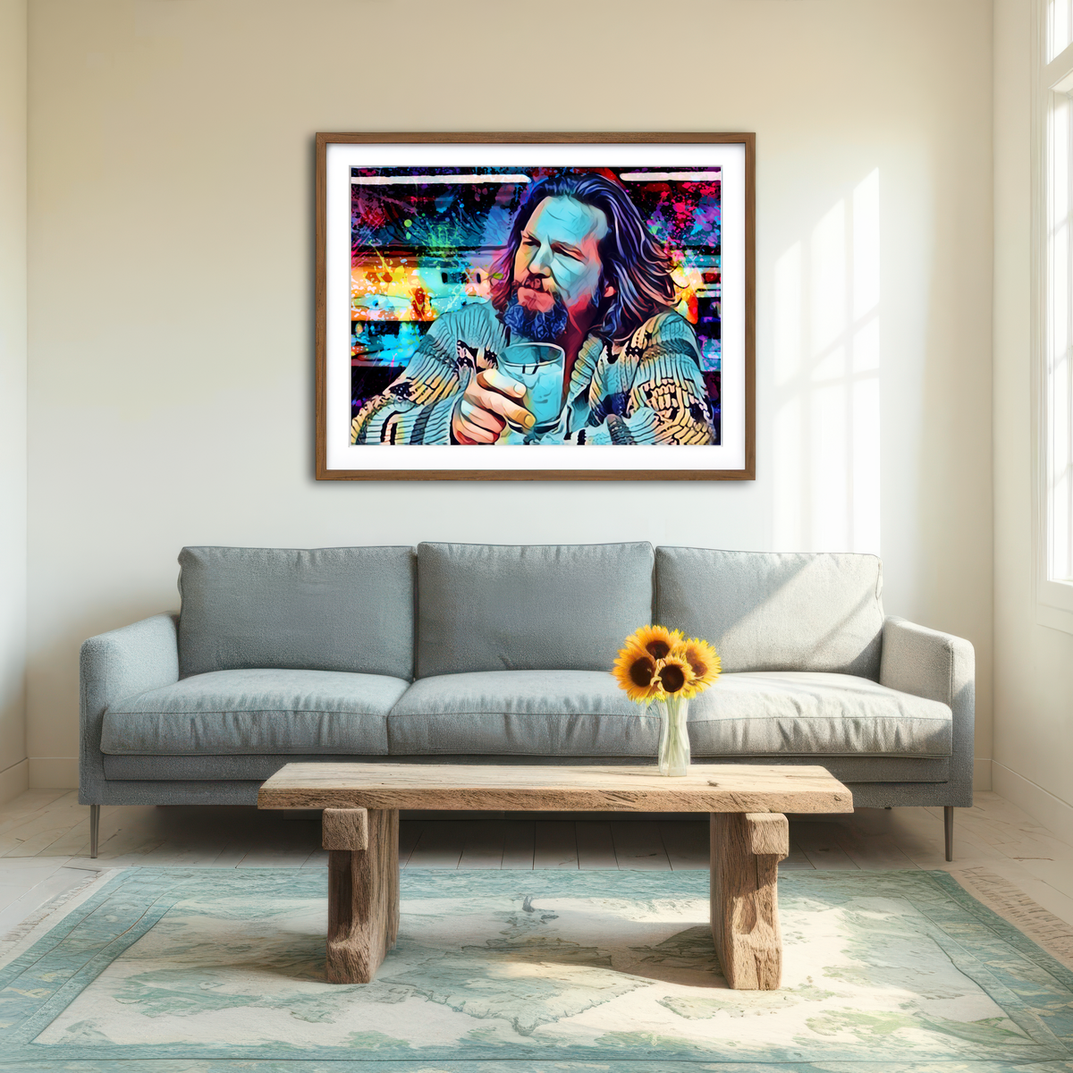 AUTO-MOCKUP ROOM | The Dude Wall Art
