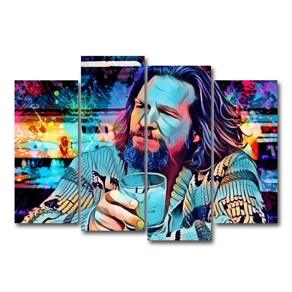 AUTO-MOCKUP WHITE | The Dude | 4 Piece | Gallery Wrapped | group=4_normal