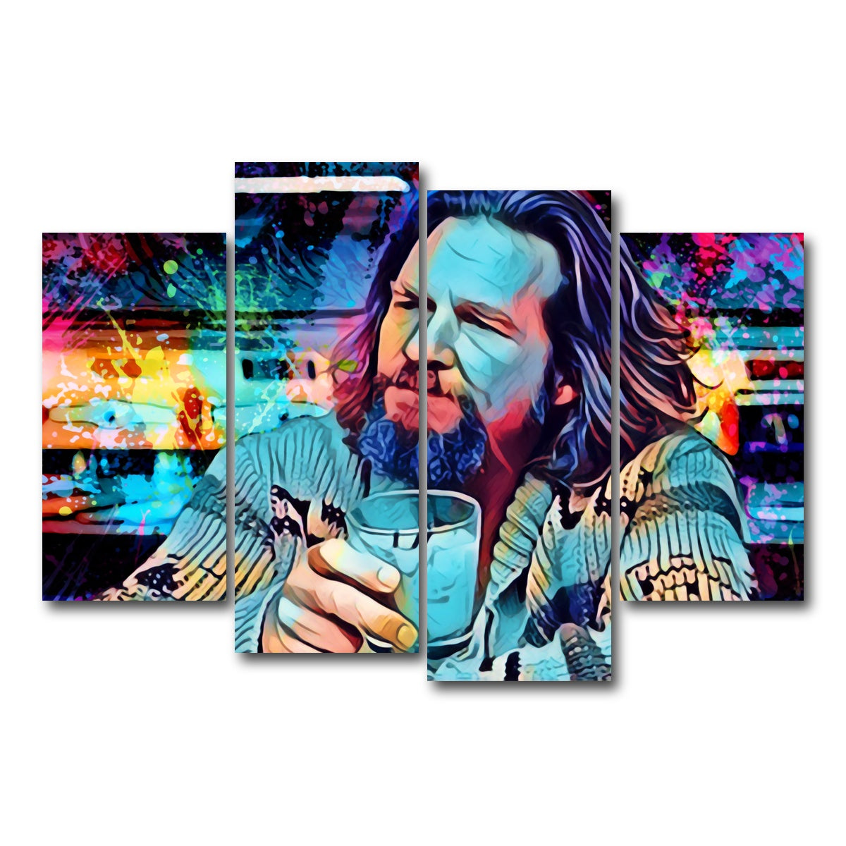 AUTO-MOCKUP WHITE | The Dude | 4 Piece | Gallery Wrapped | group=4_short