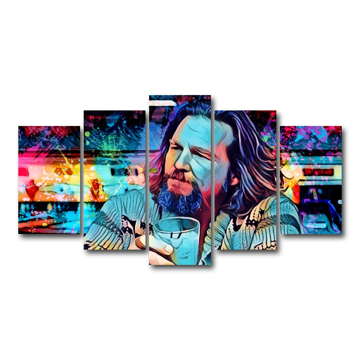 AUTO-MOCKUP WHITE | The Dude | 5 Piece | Gallery Wrapped | group=5_normal