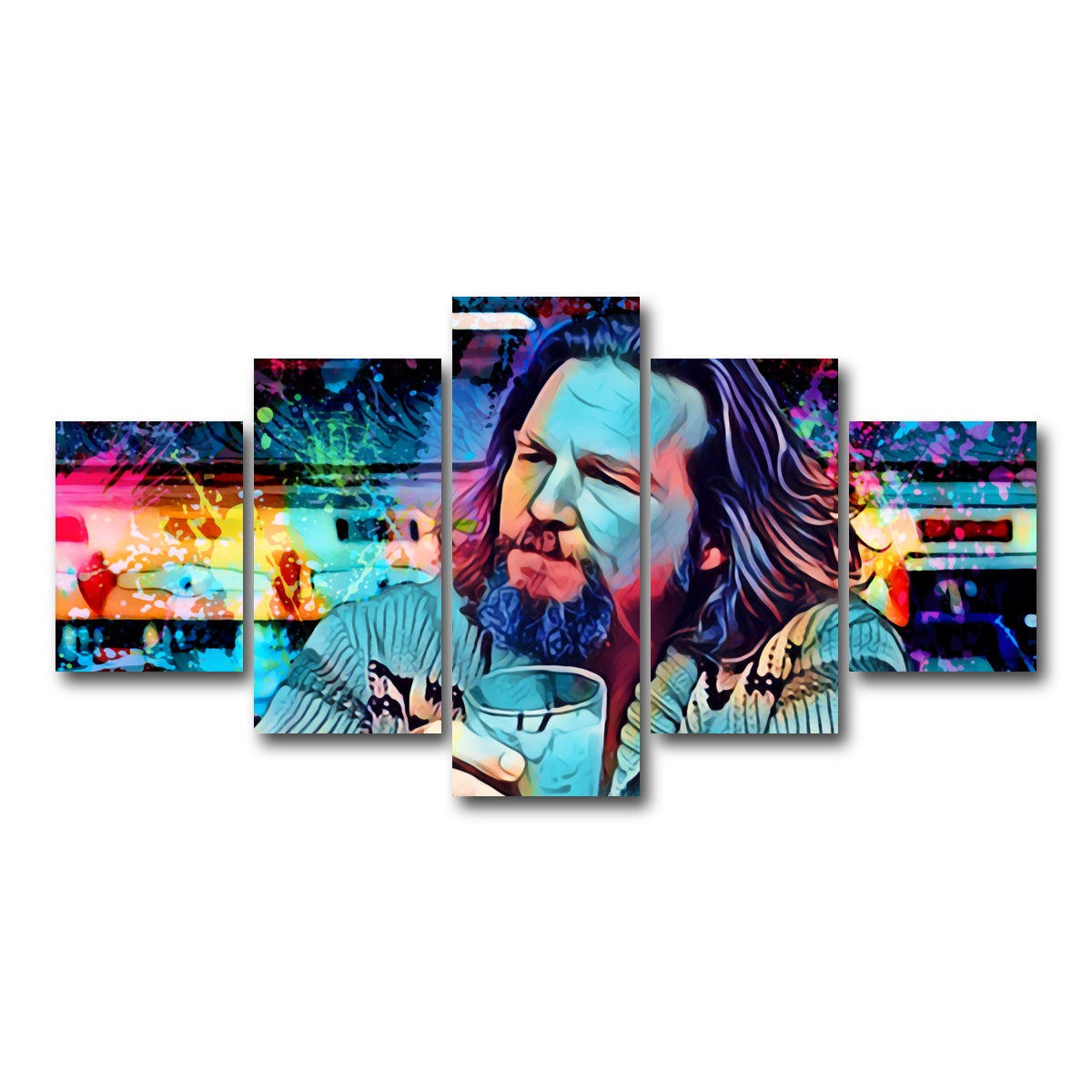 AUTO-MOCKUP WHITE | The Dude | 5 Piece | Gallery Wrapped | group=5_short