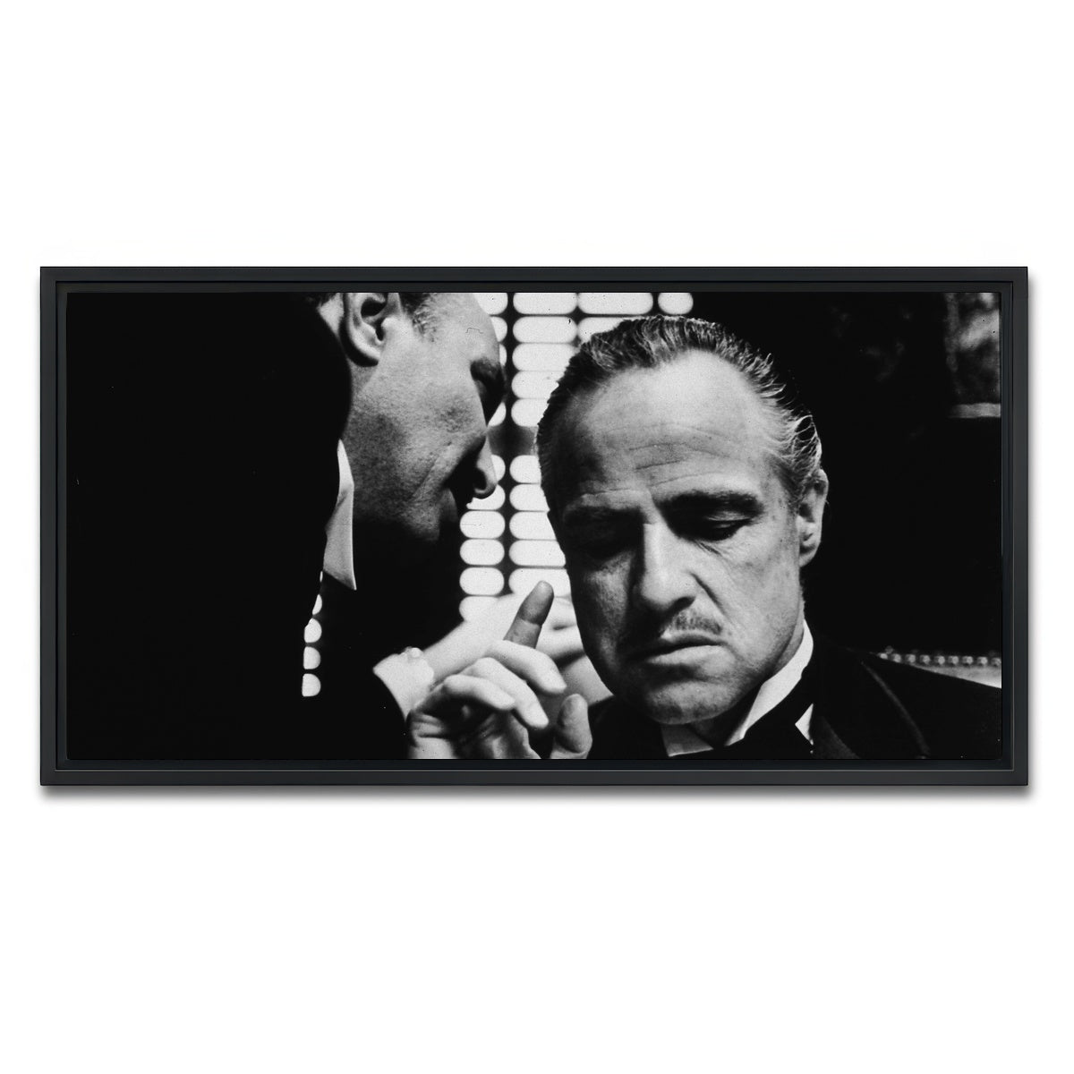 AUTO-MOCKUP WHITE | The Godfather Brando | 1 Piece | Black Framed Canvas | group=2x1