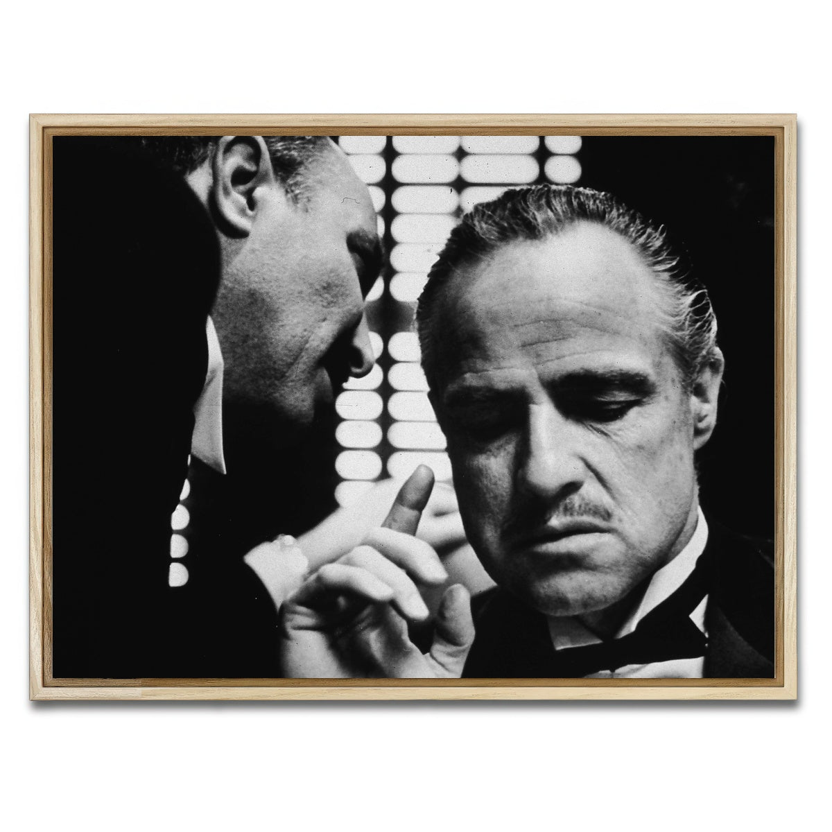 AUTO-MOCKUP WHITE | The Godfather Brando | 1 Piece | Natural Framed Canvas | group=4x3
