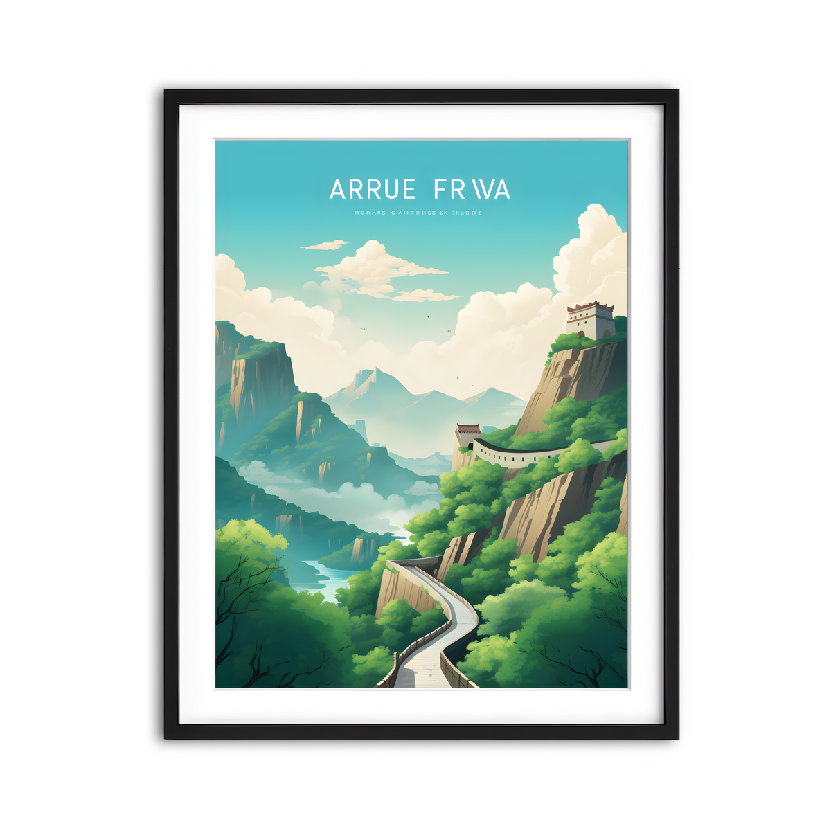 Framed Print 3x4 Black