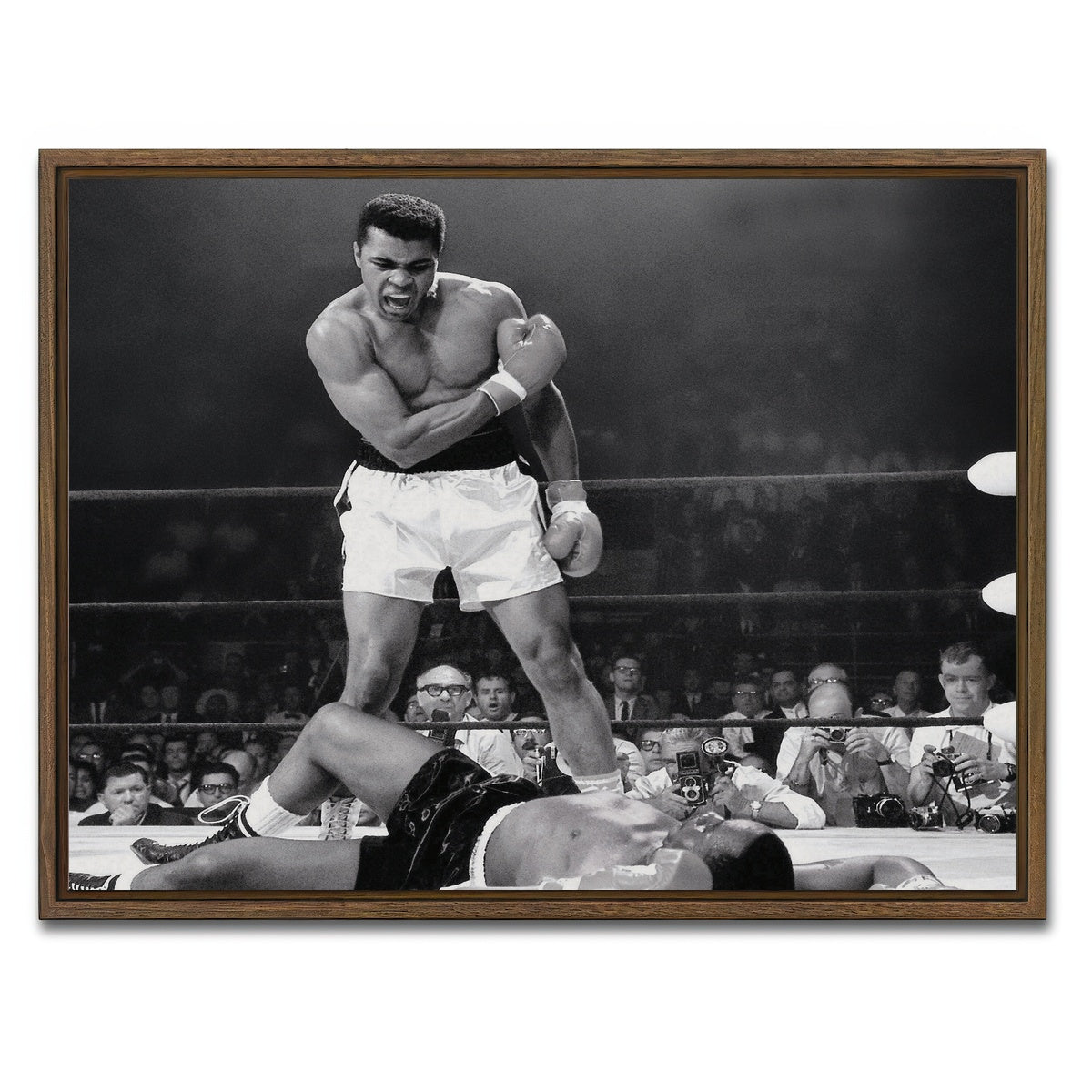 AUTO-MOCKUP WHITE | The Greatest | 1 Piece | Walnut Framed Canvas | group=4x3