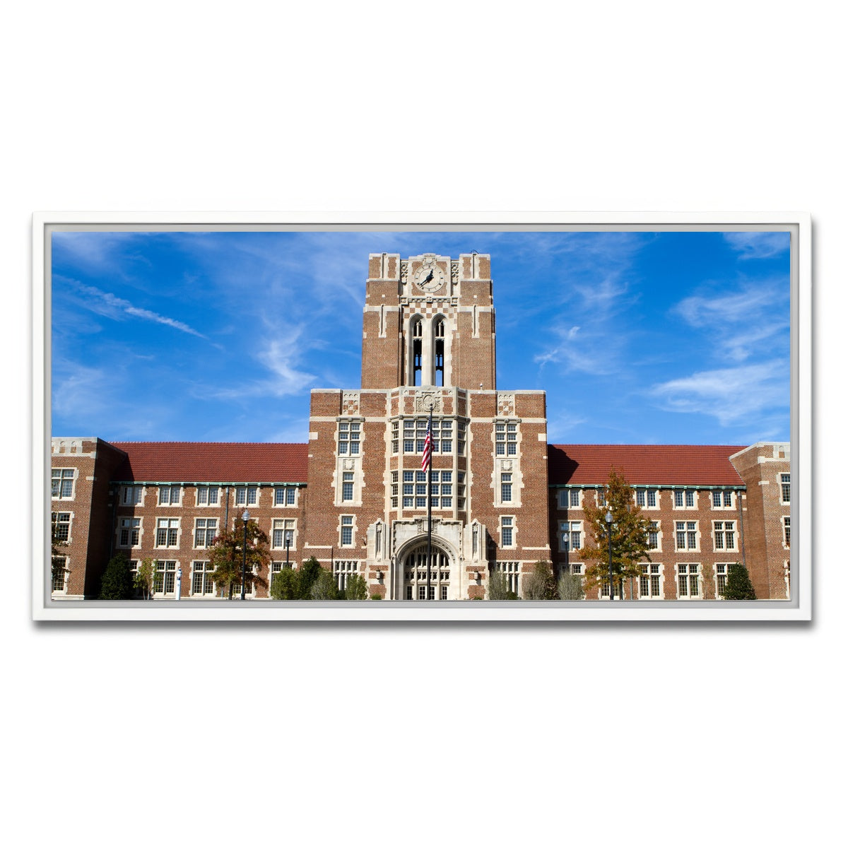 AUTO-MOCKUP WHITE | The Hill at the University of Tennessee | 1 Piece | White Framed Canvas | group=2x1