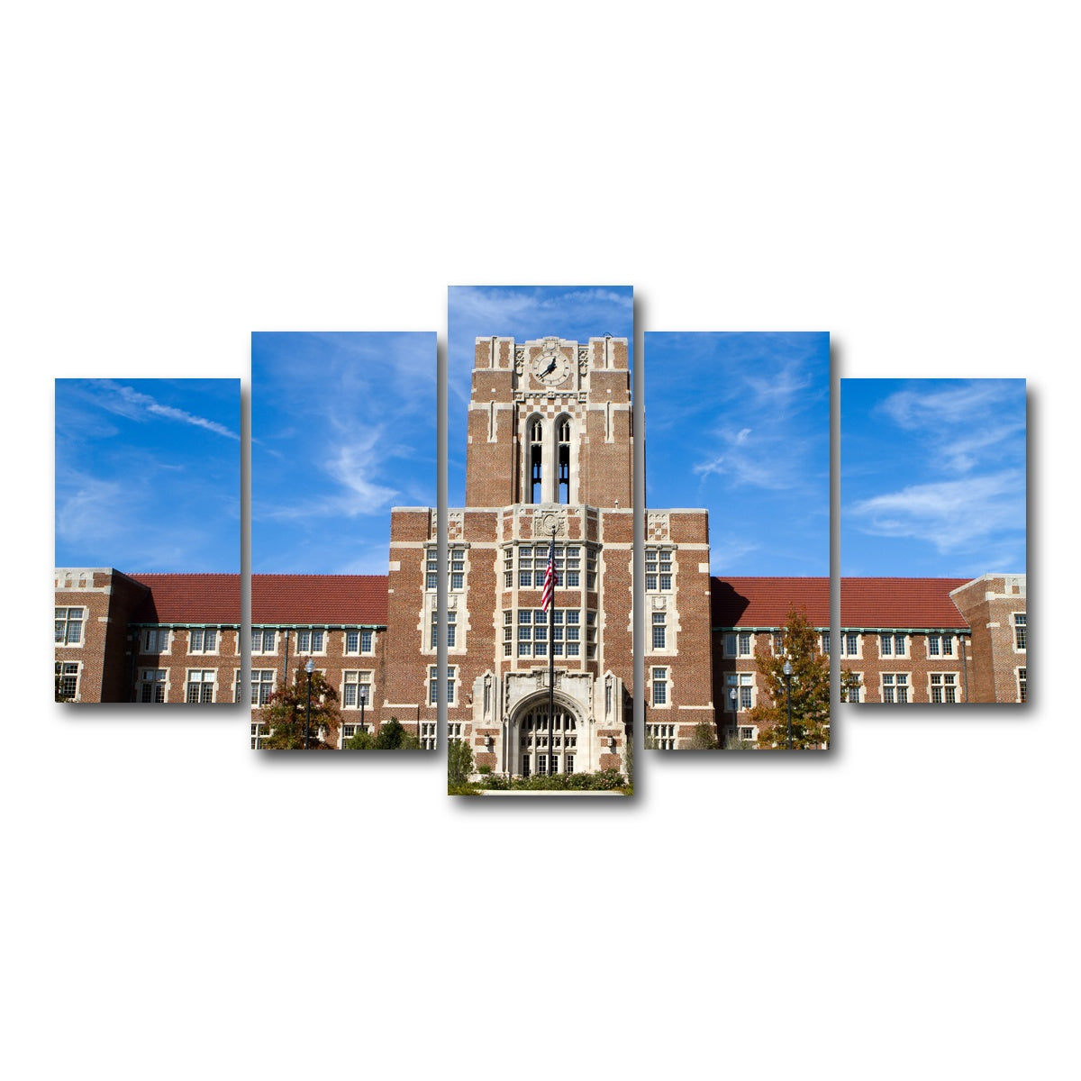 AUTO-MOCKUP WHITE | The Hill at the University of Tennessee | 5 Piece | Gallery Wrap Canvas | group=5_normal