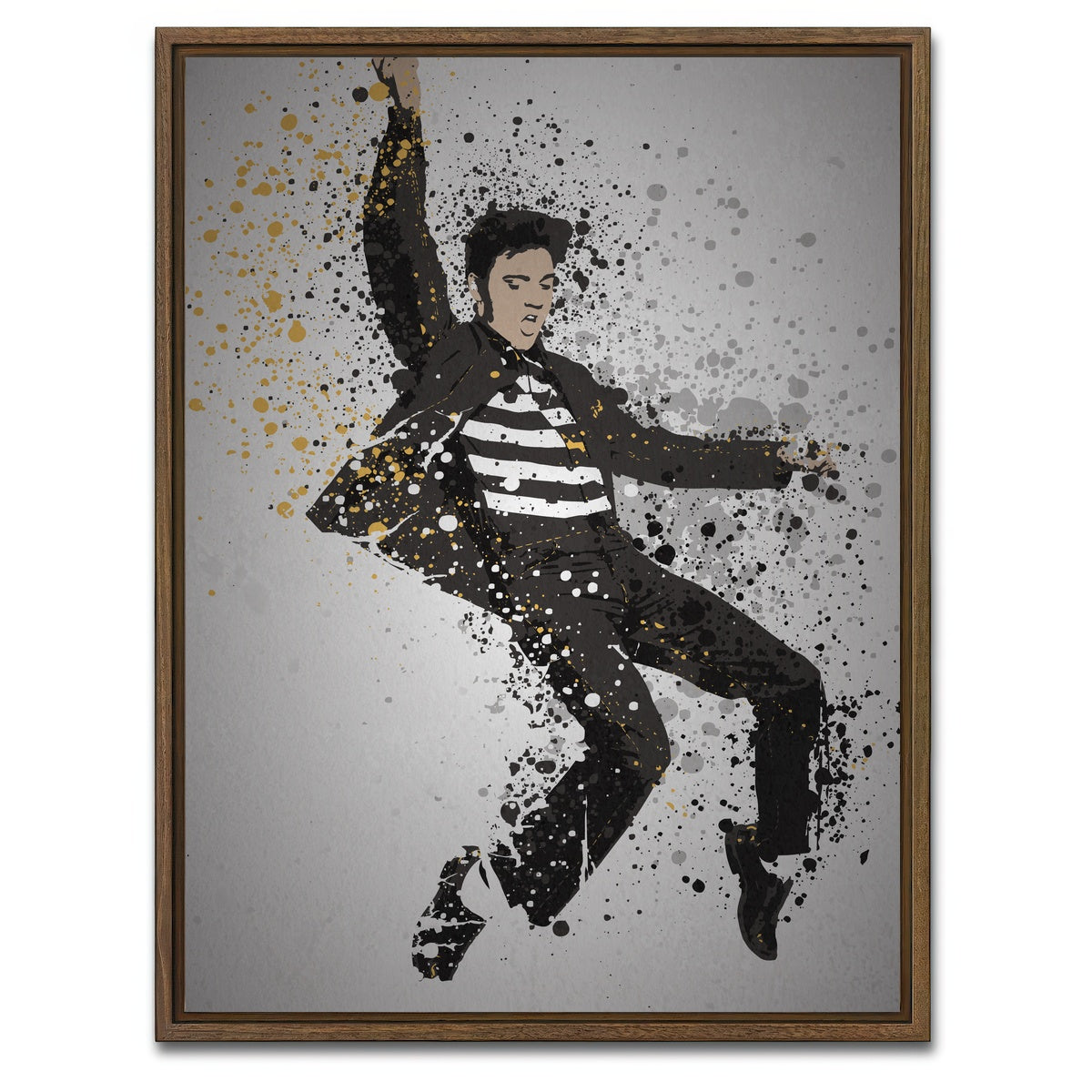 AUTO-MOCKUP WHITE | The King | 1 Piece | Walnut Framed Canvas | group=3x4