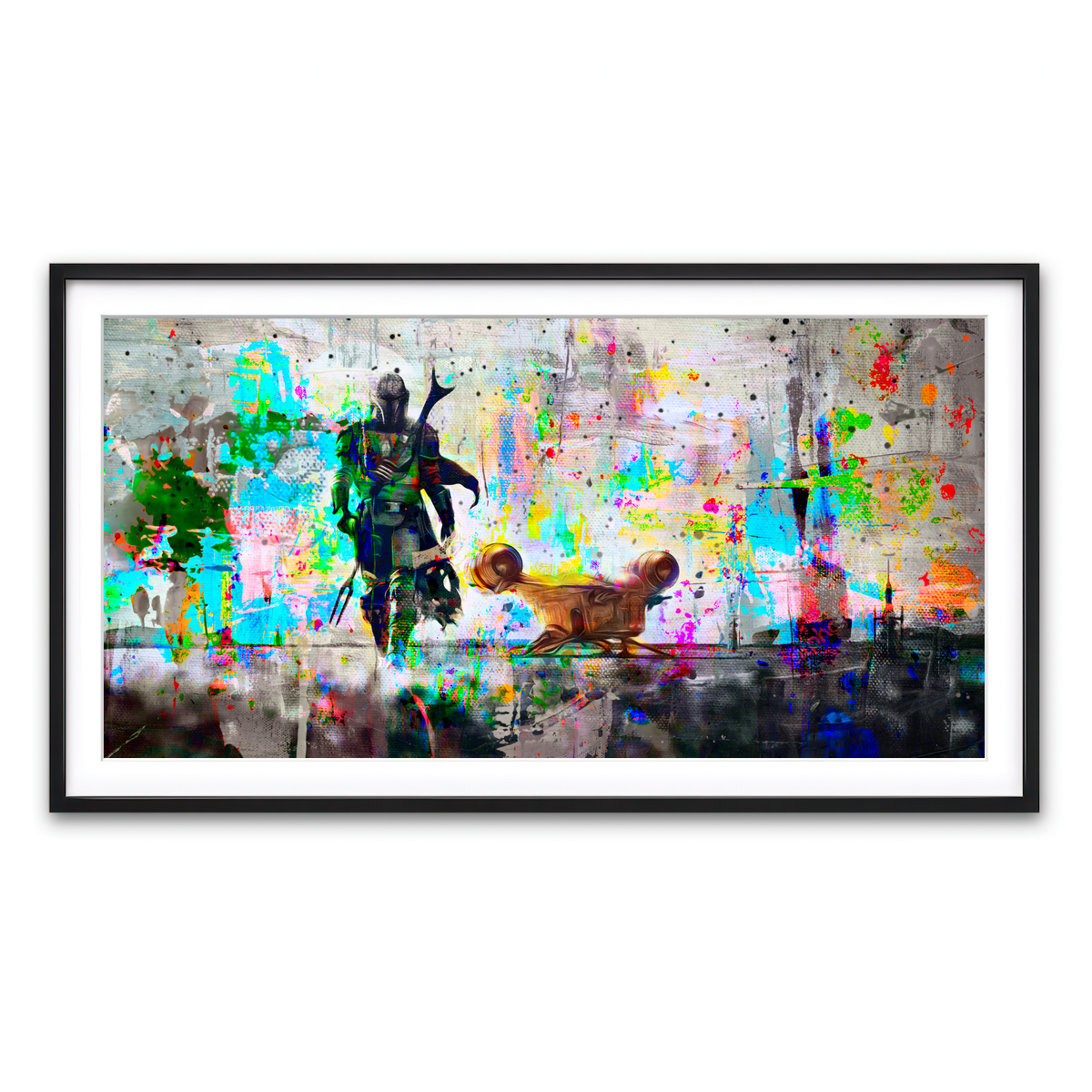 Framed Print 2x1 Black