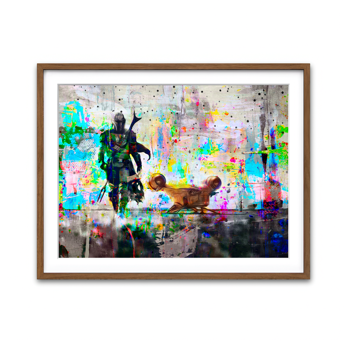 Framed Print 4x3 Walnut