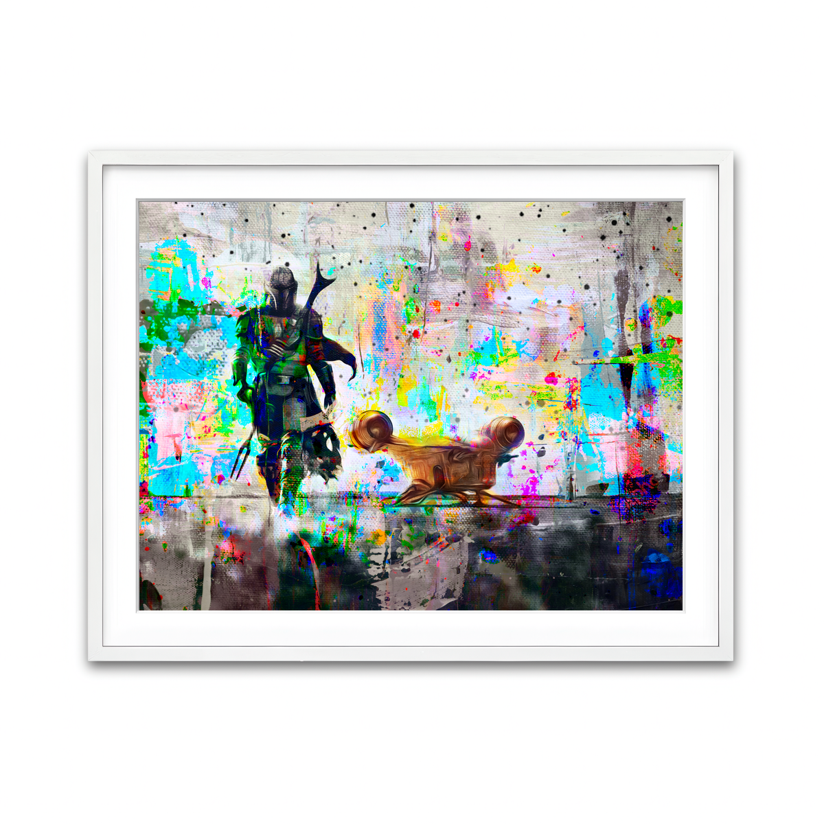 Framed Print 4x3 White