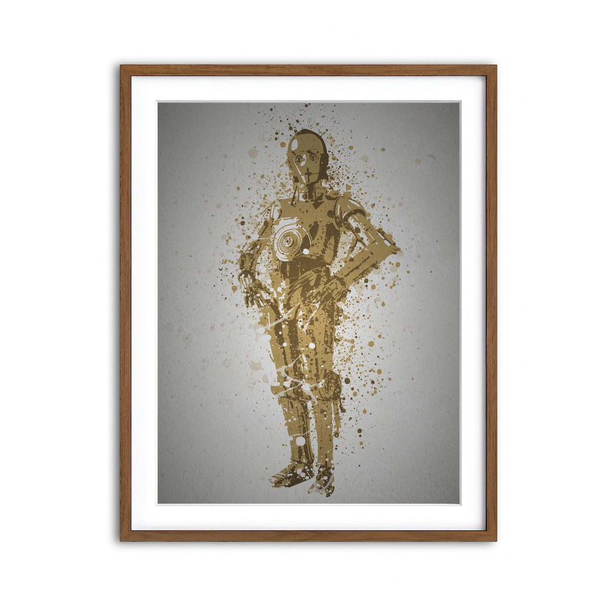 Framed Print 3x4 Walnut