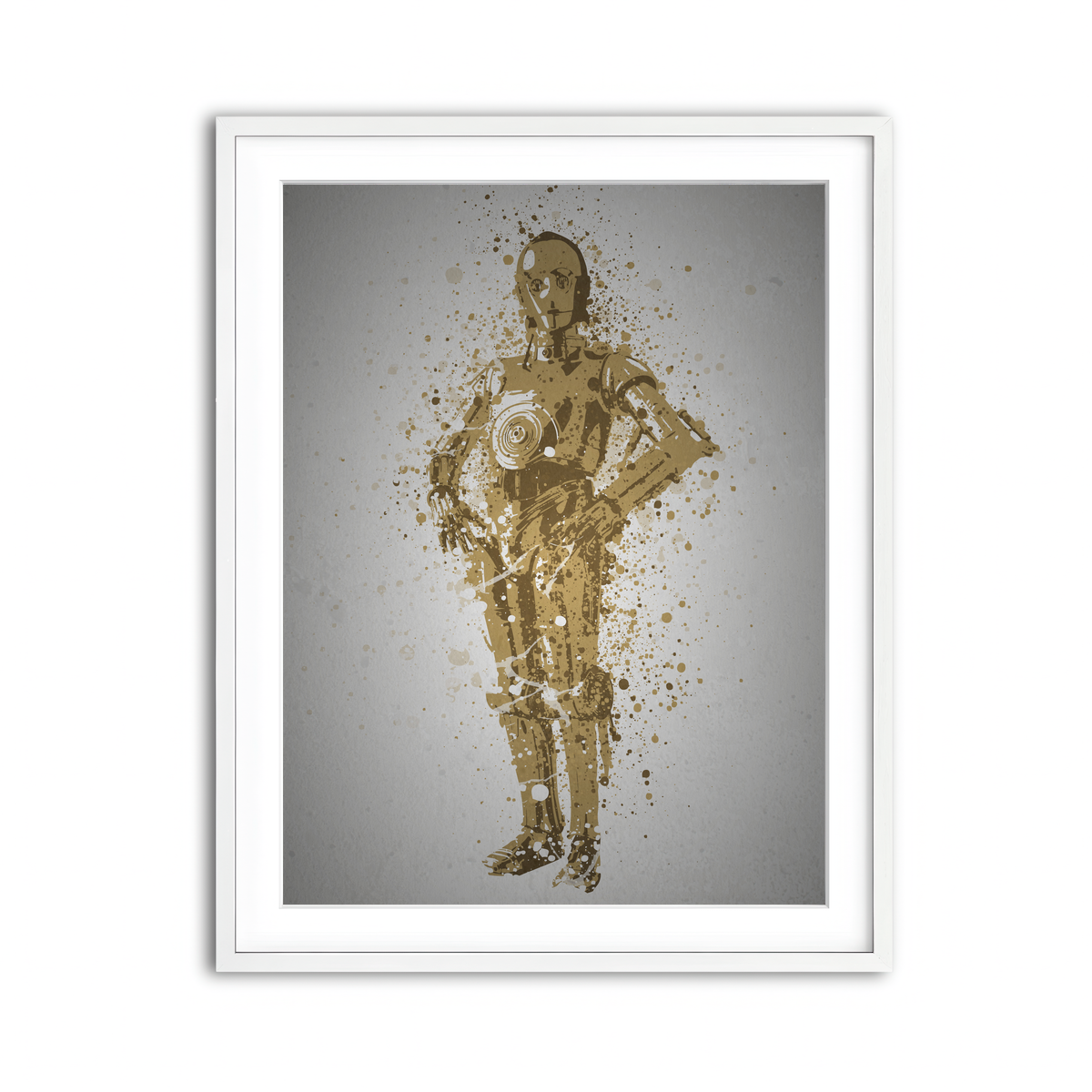 Framed Print 3x4 White