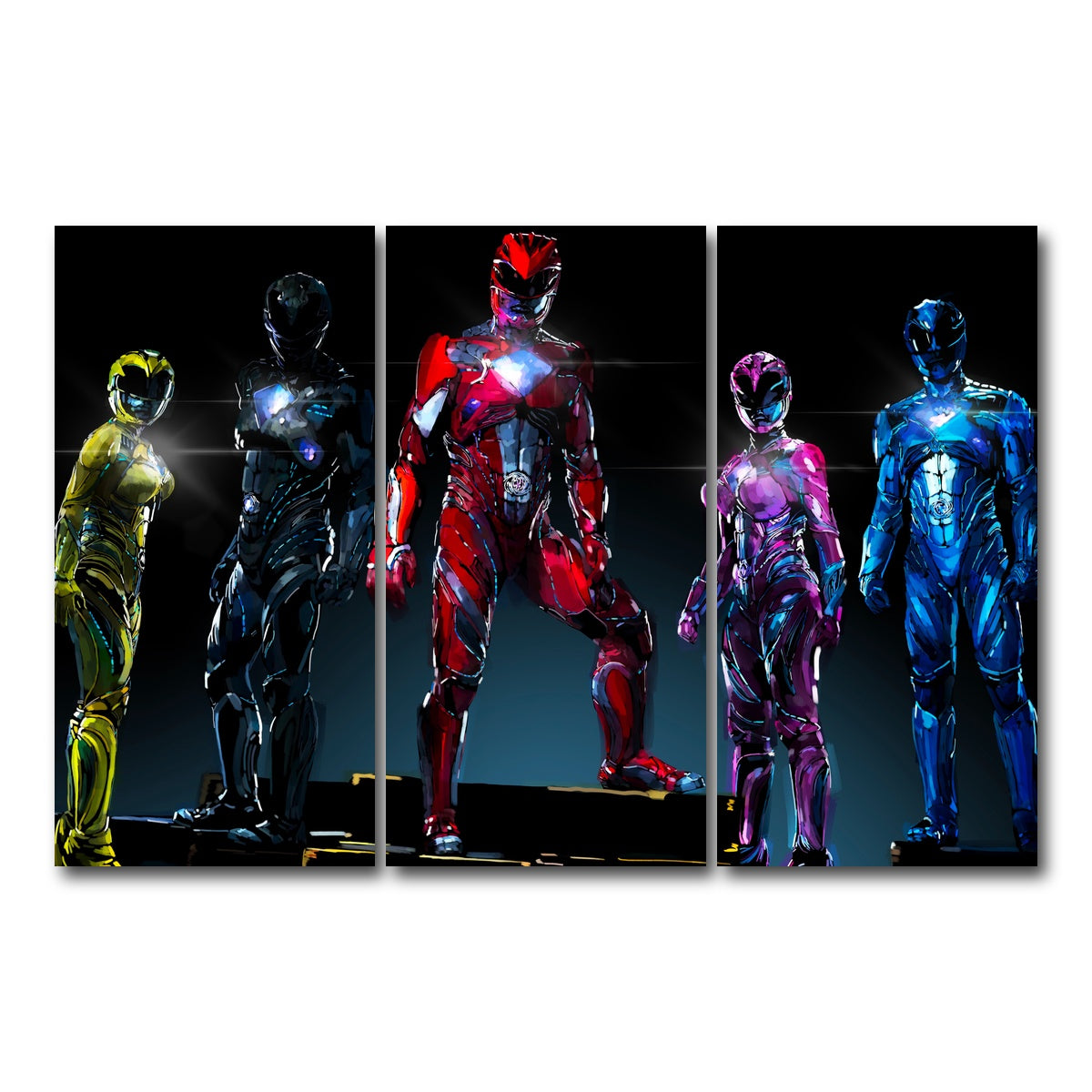 AUTO-MOCKUP WHITE | The Rangers | 3 Piece | Gallery Wrap Canvas | group=12x24