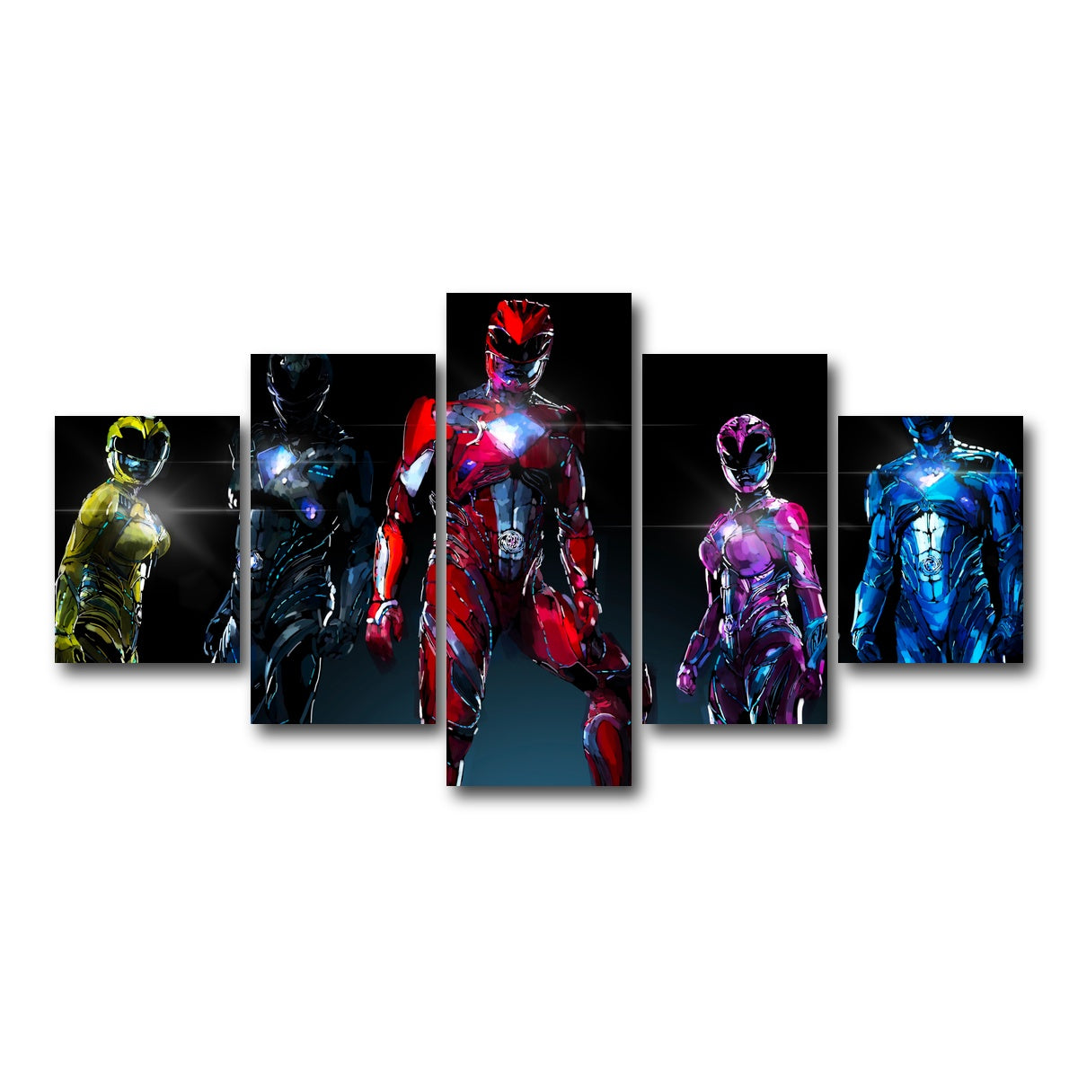 AUTO-MOCKUP WHITE | The Rangers | 5 Piece | Gallery Wrap Canvas | group=5_short