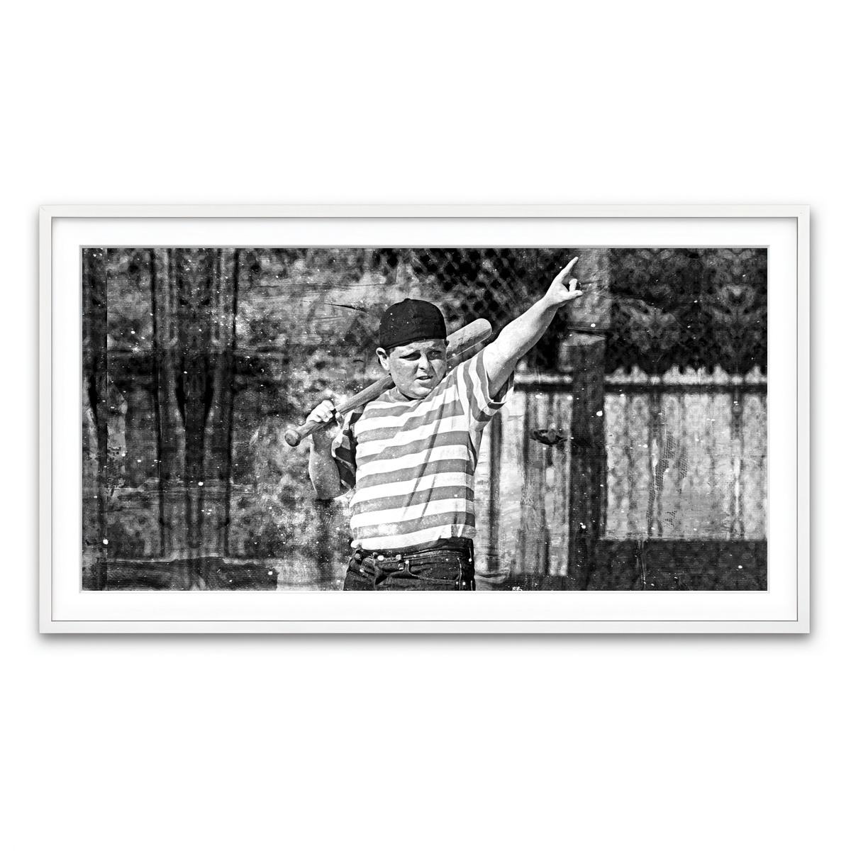 Framed Print 2x1 White