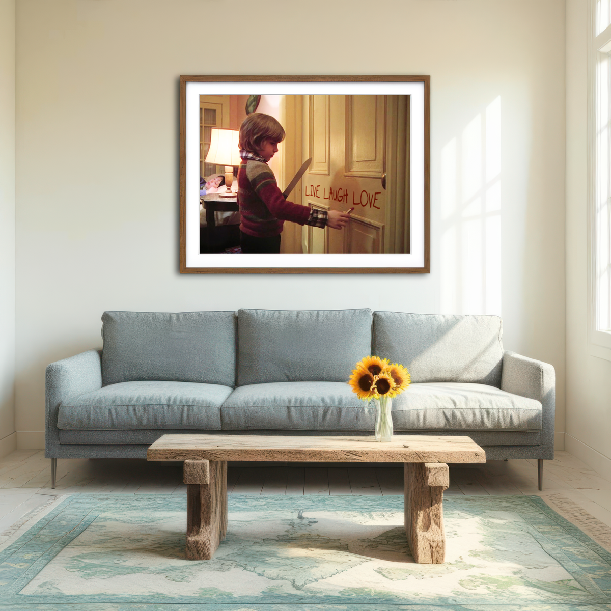 AUTO-MOCKUP ROOM | The Shining - Live Laugh Love Wall Art