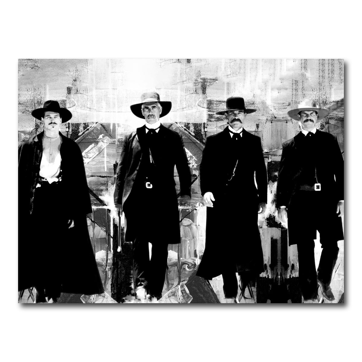 AUTO-MOCKUP WHITE | Tombstone Grayscale | 1 Piece | Gallery Wrap Canvas | group=4x3