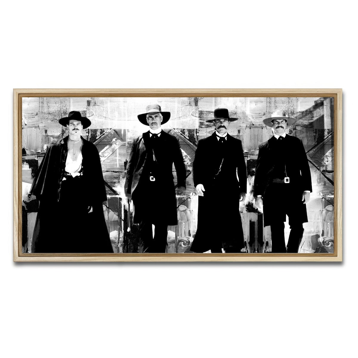 AUTO-MOCKUP WHITE | Tombstone Grayscale | 1 Piece | Natural Framed Canvas | group=2x1