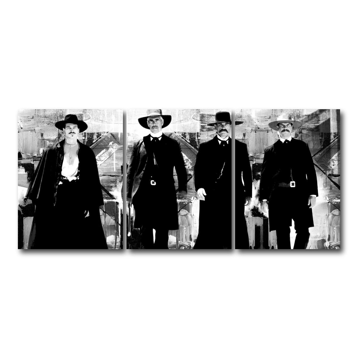 AUTO-MOCKUP WHITE | Tombstone Grayscale | 3 Piece | Gallery Wrap Canvas | group=18x24