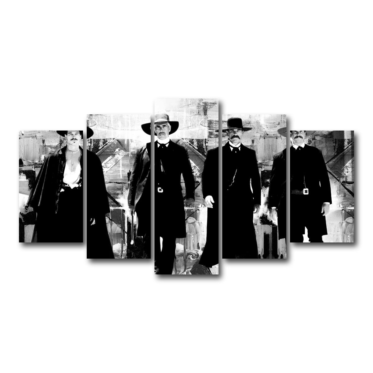 AUTO-MOCKUP WHITE | Tombstone Grayscale | 5 Piece | Gallery Wrap Canvas | group=5_normal