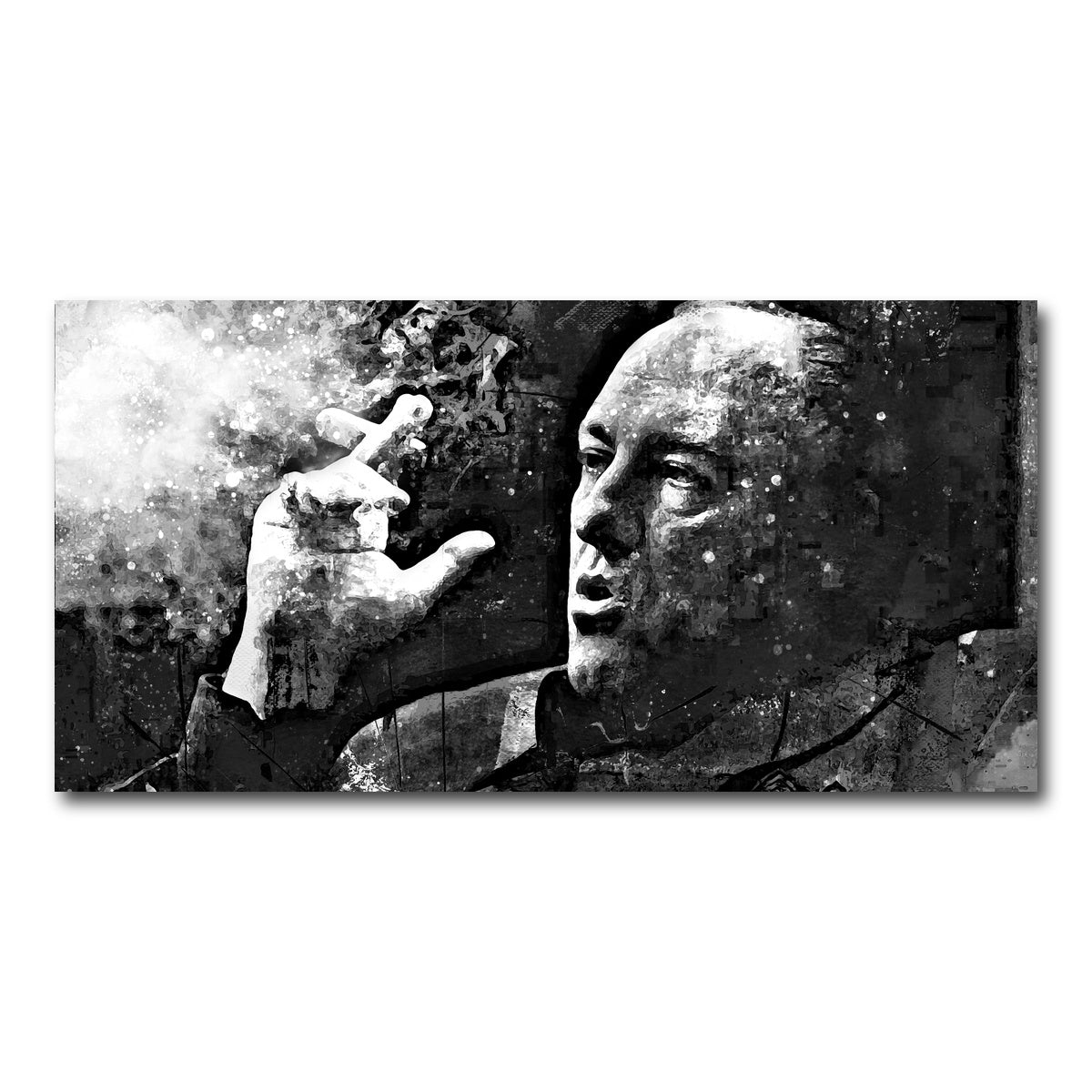 AUTO-MOCKUP WHITE | Tony Soprano Grayscale | 1 Piece | Gallery Wrap Canvas | group=2x1